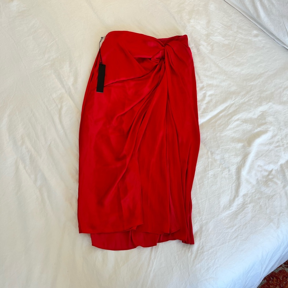 NWT Carbon38 silky wrap skirt